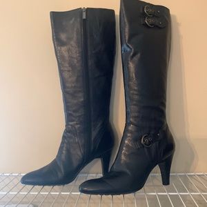 Bandolino black genuine leather boots